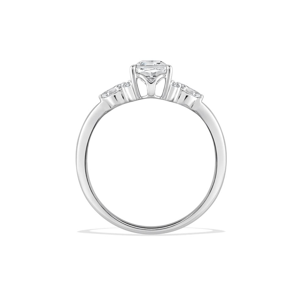 Lab Grown Diamond Oval Engagement Ring in 14K White Gold (1 ct. tw.) – Image 2 of 5