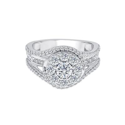 Diamond Composite Engagement Ring in 10K Gold