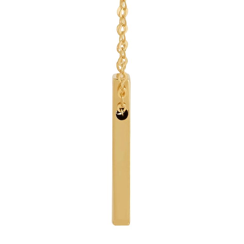 Polished Bar Pendant in 14K Yellow Gold – Image 2 of 3