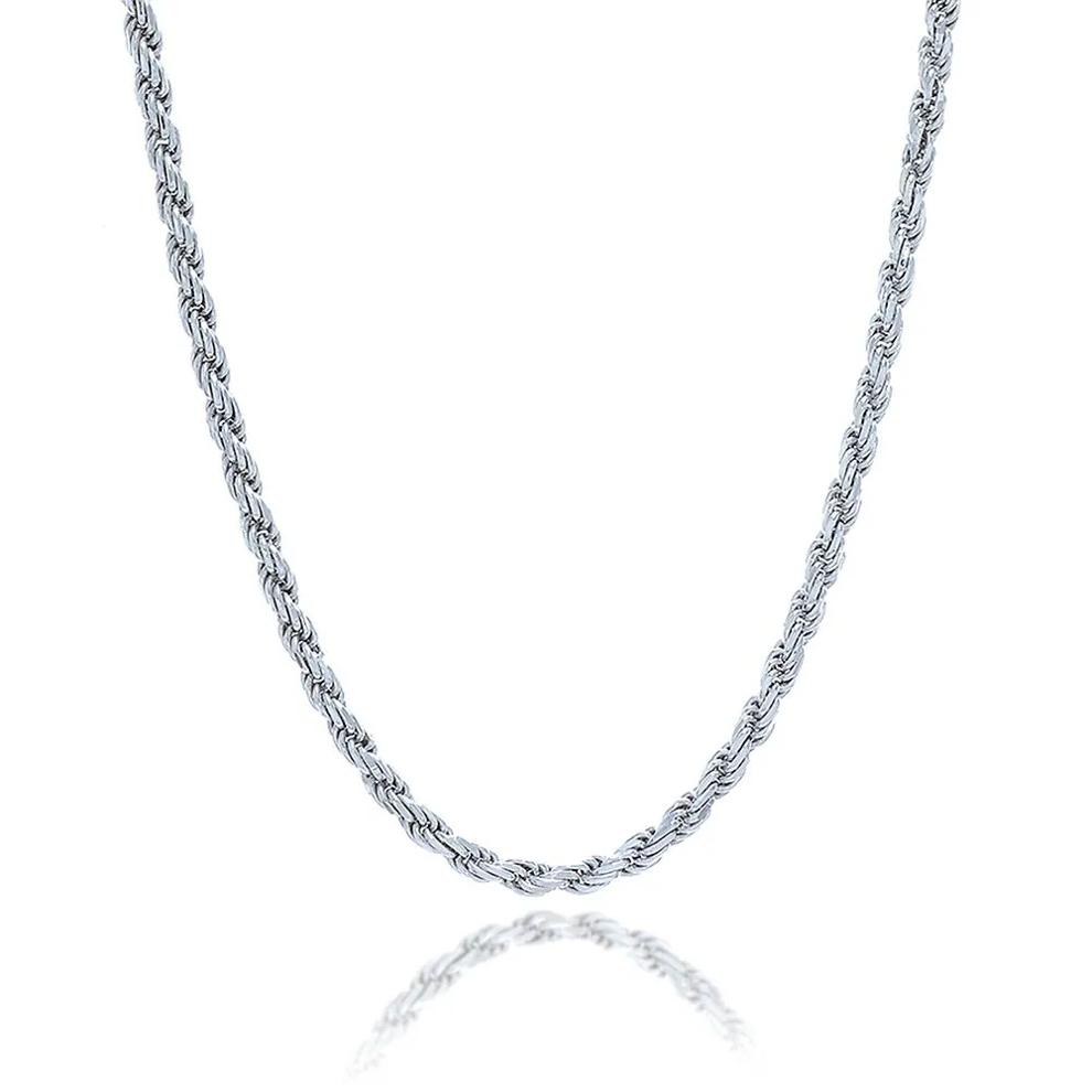 Rope Chain in Sterling Silver, 24" – Image 1 of 2