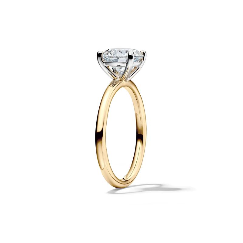 Lab Grown Diamond Round Solitaire Ring in 14K Yellow Gold &#40;2 ct.&#41; – Image 3 of 4