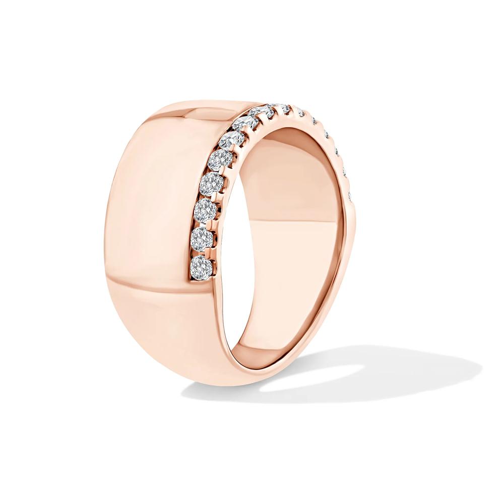 Lab Grown Diamond Single Row Bold Anniversary Band in 10K Rose Gold (3/8 ct. tw.) – Image 3 of 4