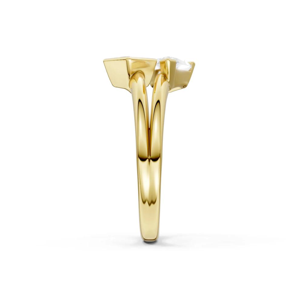 Lab Grown Diamond Kite-Set Ring in 14K Yellow Gold (2 ct. tw.) – Image 3 of 4
