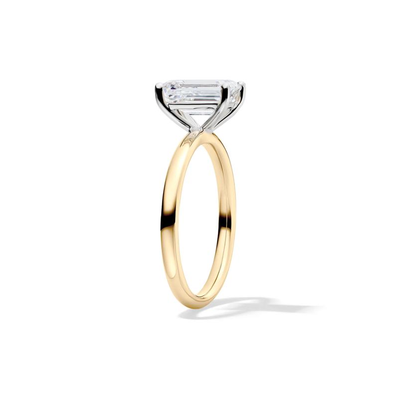 Lab Grown Diamond Emerald-Cut Solitaire Ring in 14K Yellow Gold &#40;2 ct.&#41; – Image 3 of 4