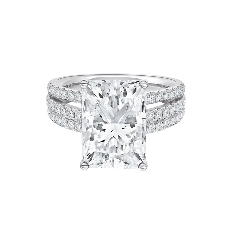 Lab Grown Diamond Engagement Ring in 14K White Gold &#40;5 1/2 ct. tw.&#41; – Image 1 of 1