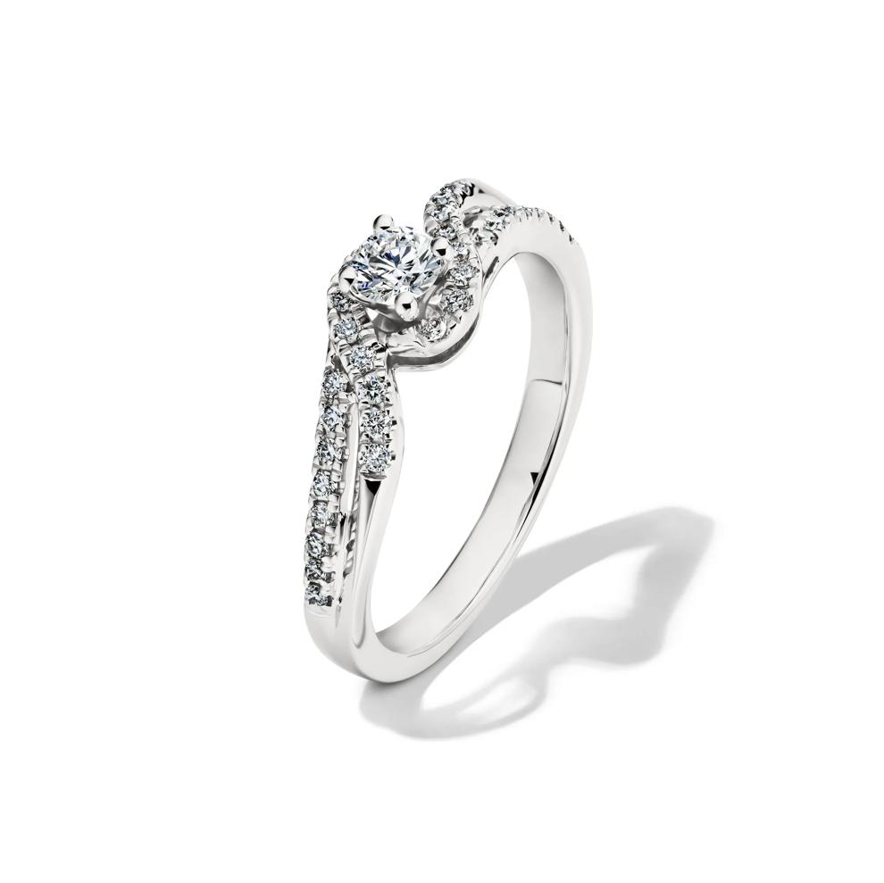 Lab Grown Diamond Promise Ring in Sterling Silver (3/8 ct. tw.) – Image 4 of 4