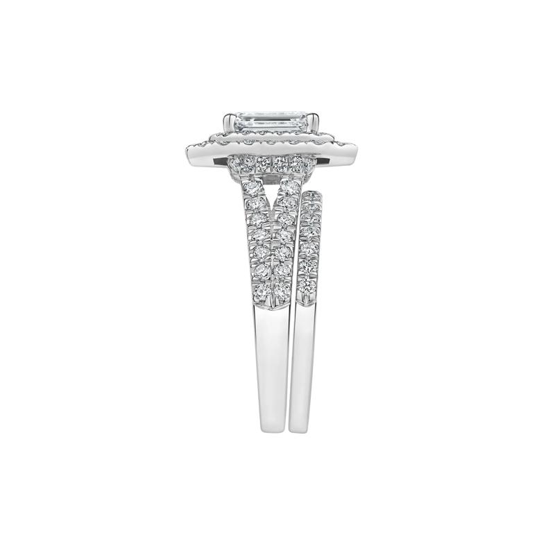 Samantha Lab Grown Diamond Engagement Set in 14K White Gold &#40;3 ct. tw.&#41; – Image 3 of 5