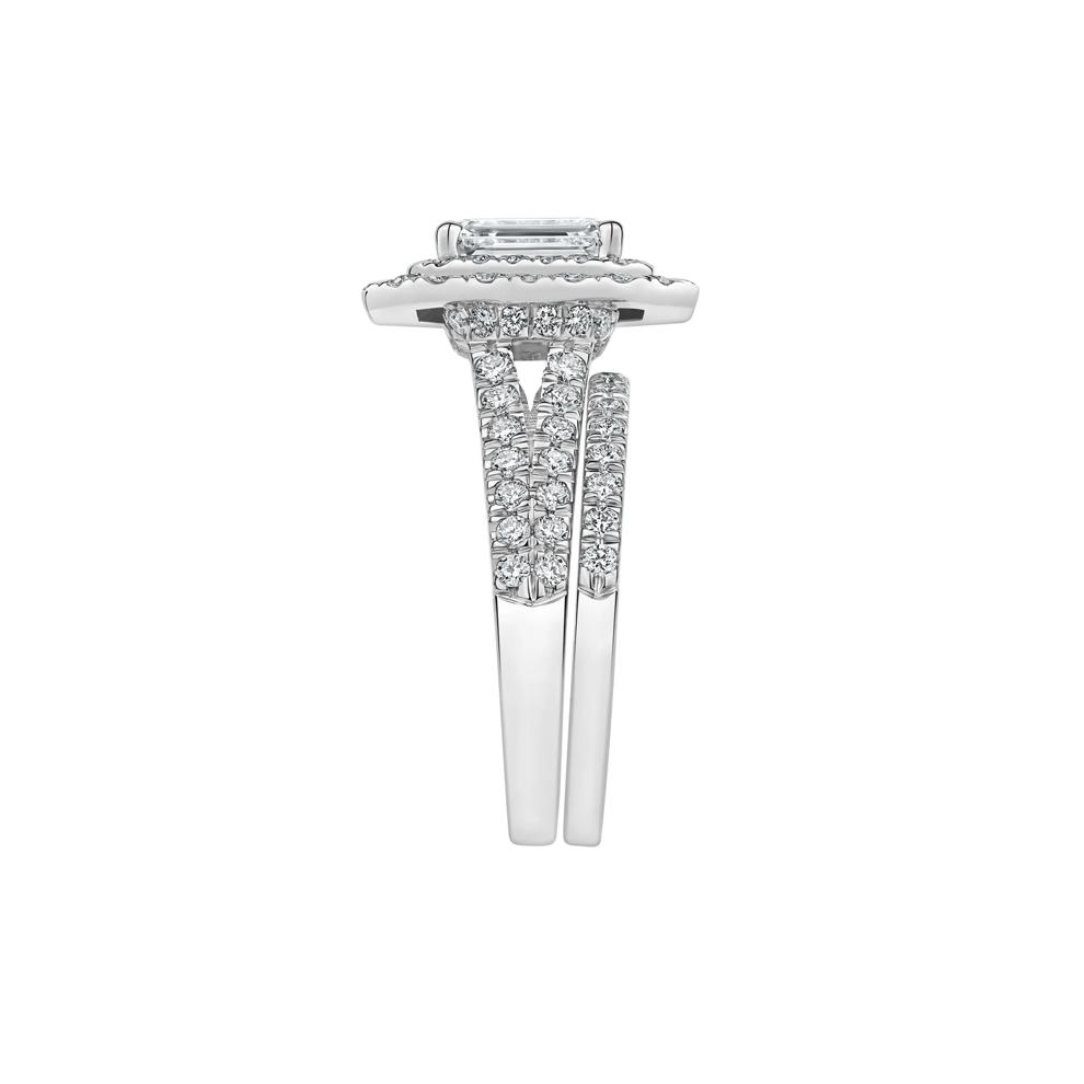 Samantha Lab Grown Diamond Engagement Set in 14K White Gold (3 ct. tw.) – Image 3 of 5