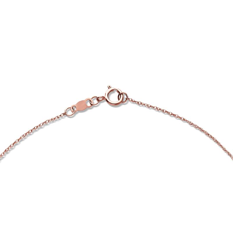 Lab Grown Diamond Solitaire Pendant in 14K Rose Gold (1/4 ct. tw.) – Image 3 of 3