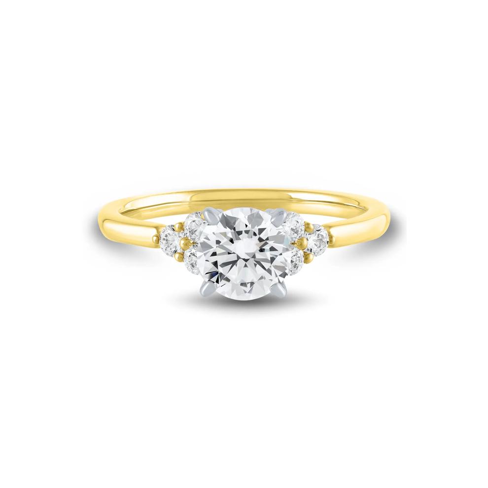Lab Grown Diamond Semi-Mount in 14K Yellow Gold (1/4 ct. tw.) (Setting Only) – Image 1 of 6