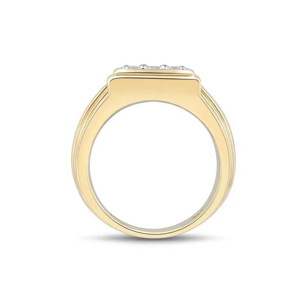Men's Lab Grown Diamond Ring in 10K Yellow Gold (1 ct. tw.) – Image 2 of 3