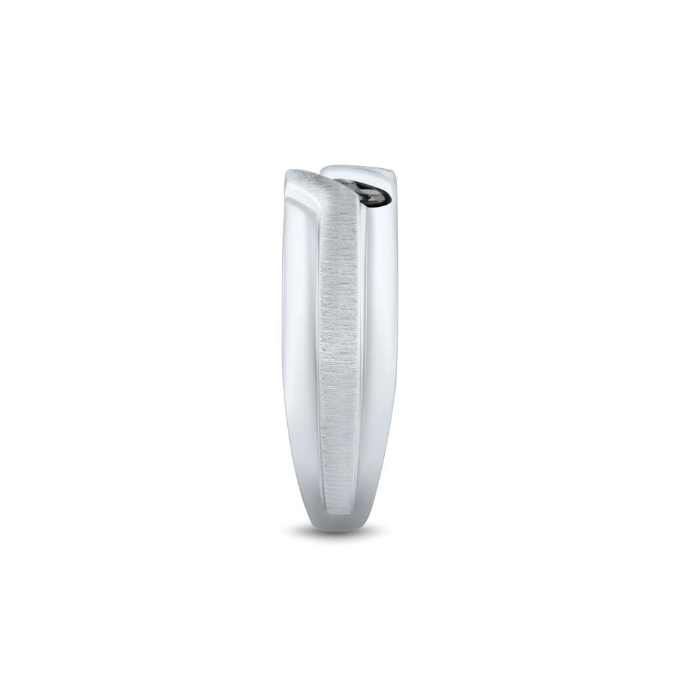 Men's Black Diamond Band in 10K White Gold (1/3 ct. tw.) – Image 3 of 3