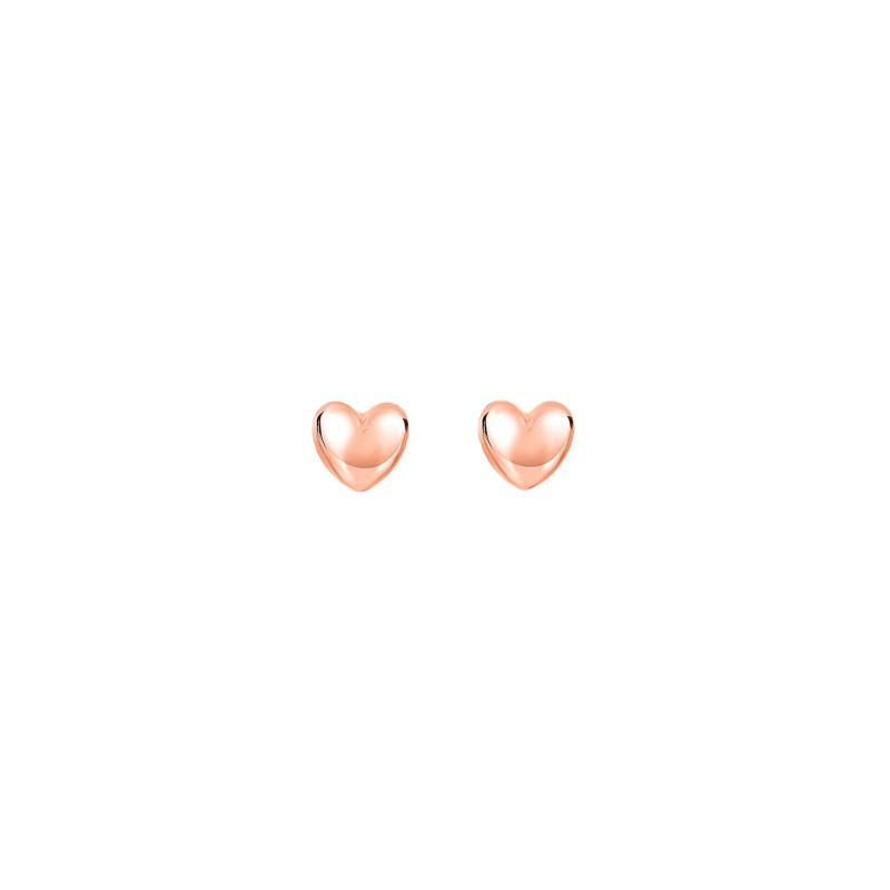 Heart Stud Earrings in 14K Rose Gold – Image 1 of 1