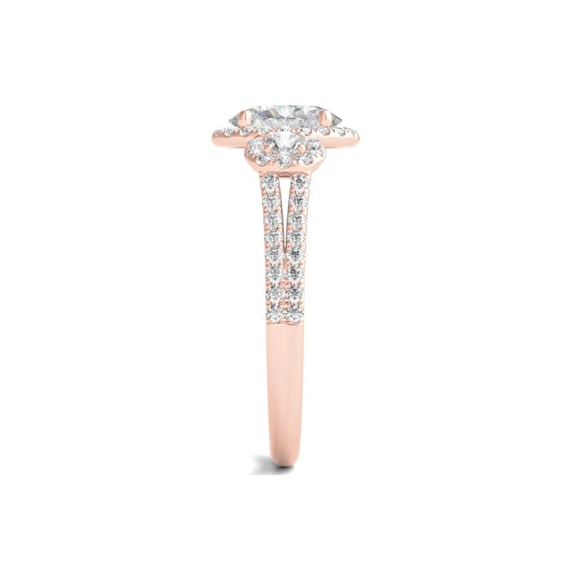 Lab Grown Diamond Oval-Shaped Engagement Ring in 14K Rose Gold &#40;1 3/4 ct. tw.&#41; – Image 3 of 5