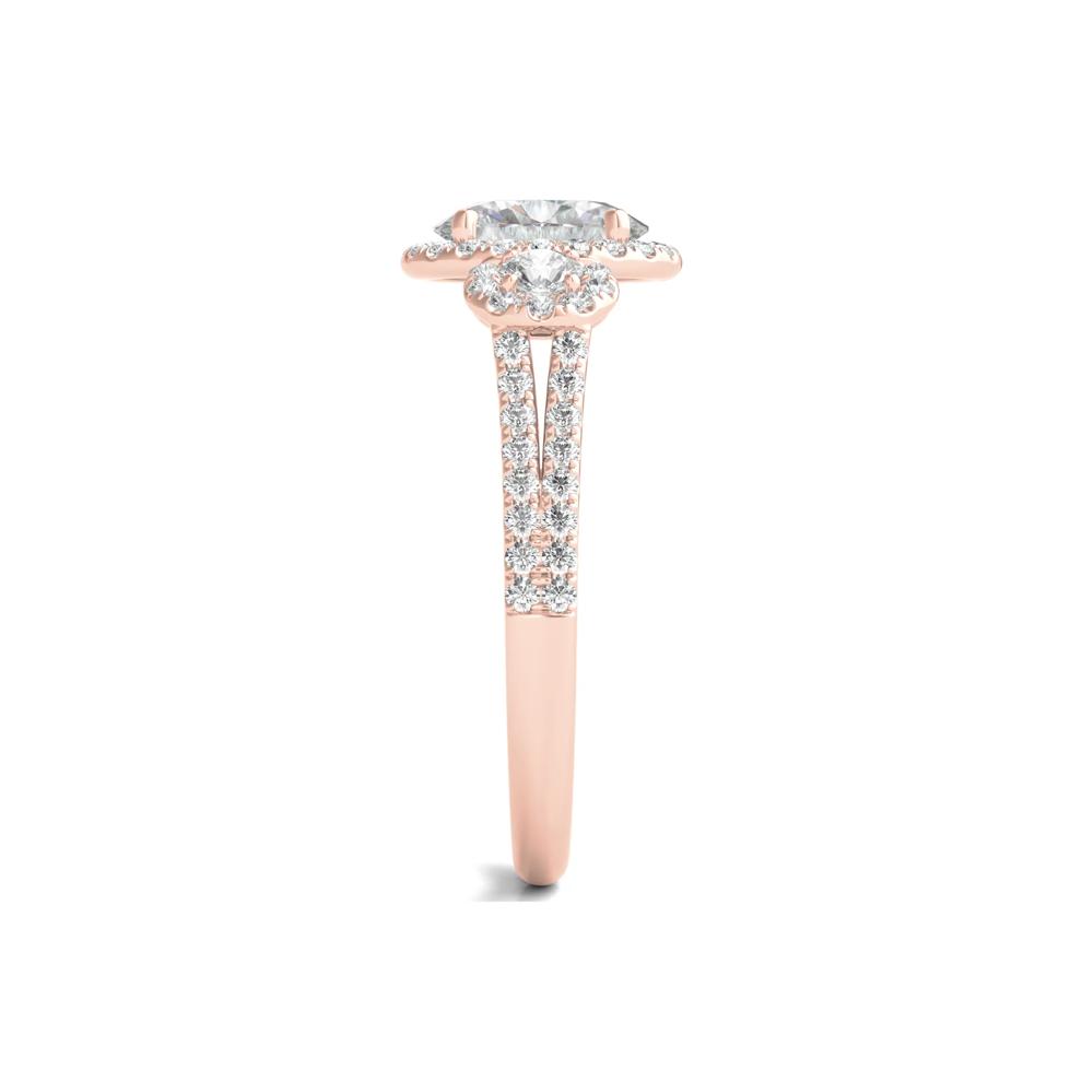 Lab Grown Diamond Oval-Shaped Engagement Ring in 14K Rose Gold (1 3/4 ct. tw.) – Image 3 of 5