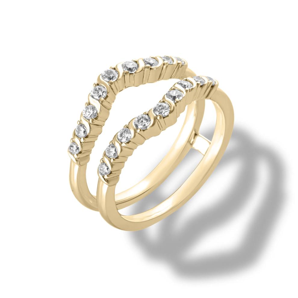 Diamond Insert Ring in 10K Yellow Gold (1/2 ct. tw.) – Image 4 of 4