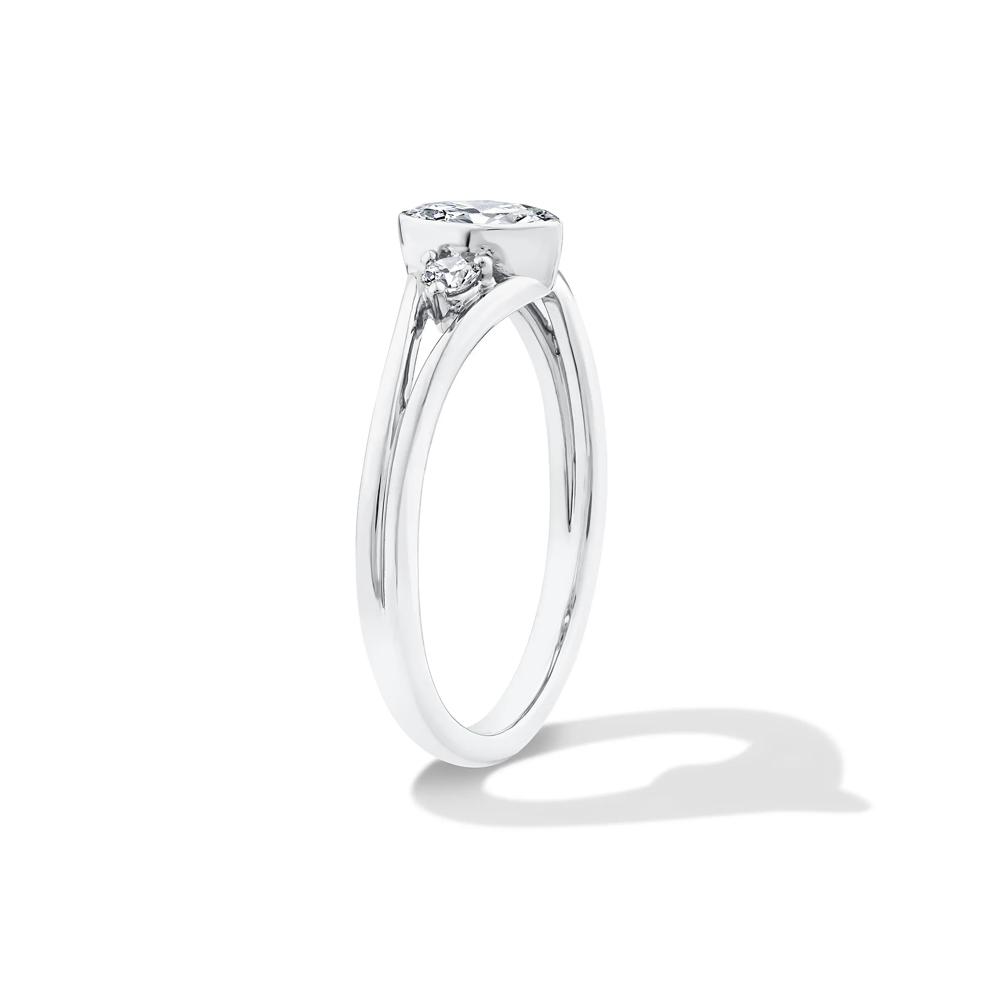 Lab Grown Diamond Marquise Center Promise Ring in 10K White Gold (3/8 ct. tw.) – Image 3 of 4
