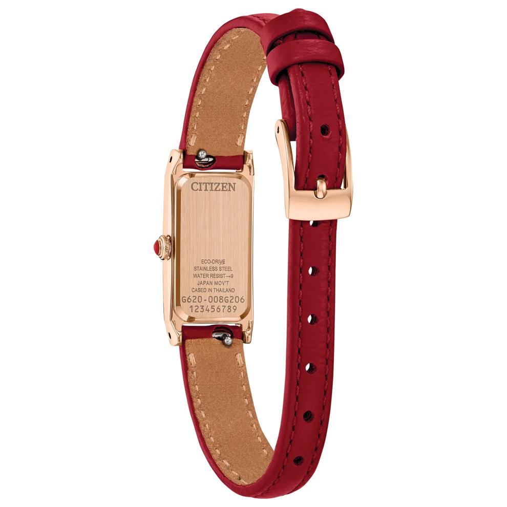 Ladies' Fio Watch in Red Leather – Image 3 of 3