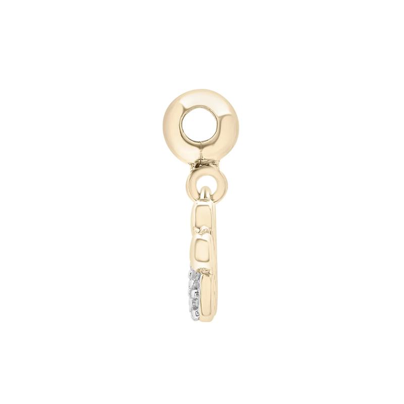 Diamond Accent Paw Bead Charm in Vermeil – Image 2 of 3