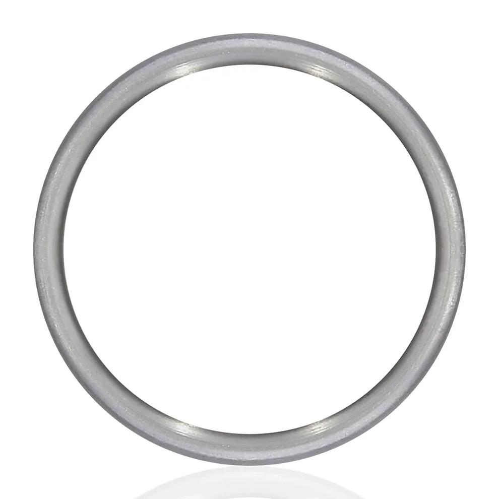 Men's Tantalum Wedding Band with Feather Detail with 14K Rose Gold – Image 2 of 3