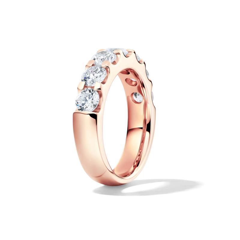  Lab Grown Diamond Seven-Stone Anniversary Band in 14K Rose Gold &#40;2 ct. tw.&#41; – Image 3 of 4