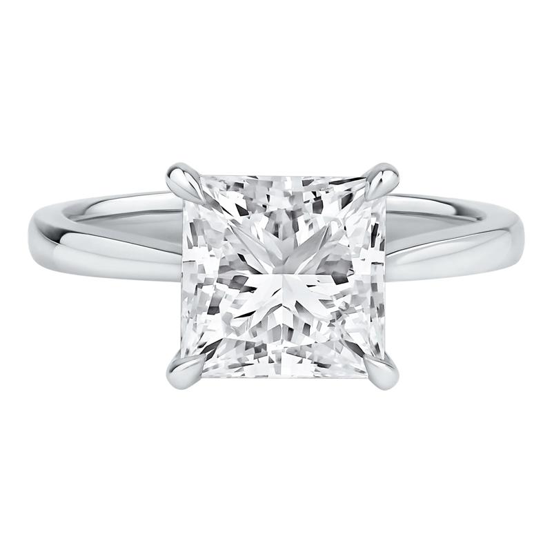 Lab Grown Diamond Solitaire Engagement Ring in Platinum &#40;3 ct. tw.&#41; – Image 1 of 5