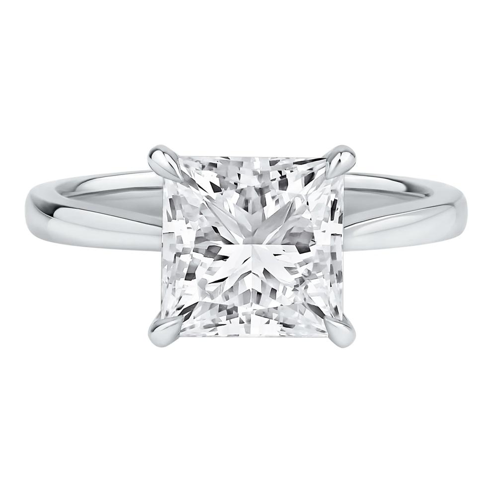 Lab Grown Diamond Solitaire Engagement Ring in Platinum (3 ct. tw.) – Image 1 of 5