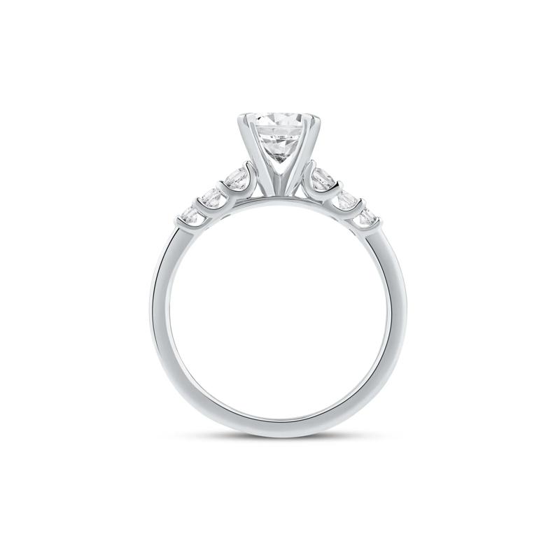 1/4 ct. tw. Round-Cut Diamond Semi-Mount Engagement Ring in 14k White Gold &#40;Setting Only&#41; – Image 3 of 6