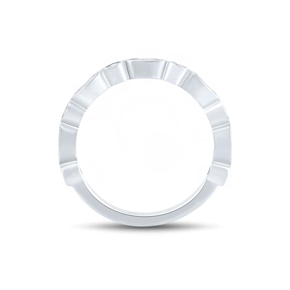 Lab Grown Diamond Bezel-Set Anniversary Band in 10K White Gold (1/2 ct. tw.) – Image 2 of 3