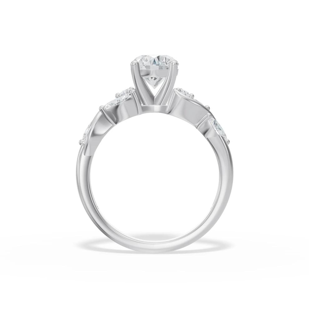 Diamond Round Engagement Ring in 14K White Gold (1 1/2 ct. tw.) – Image 2 of 4