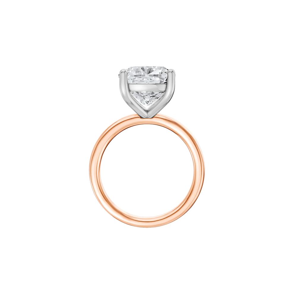 Lab Grown Diamond Elongated Cushion-Cut Engagement Ring in 14K Rose and White Gold (6 ct. tw.) – Image 2 of 4