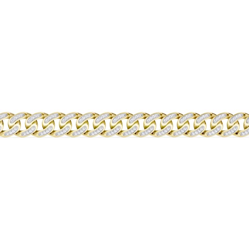 Men's Lab Grown Diamond Bracelet in 10K Yellow Gold (4 ct. tw.) – Image 2 of 2