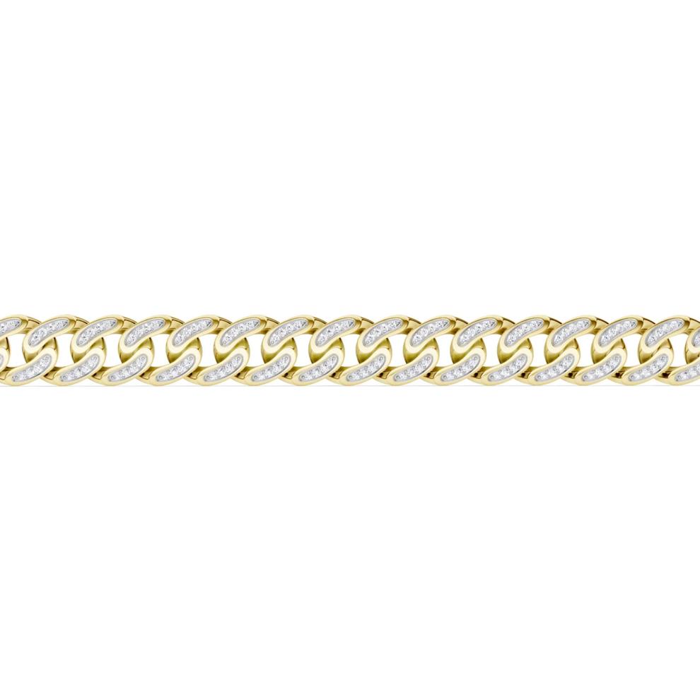 Men's Lab Grown Diamond Bracelet in 10K Yellow Gold (4 ct. tw.) – Image 2 of 2