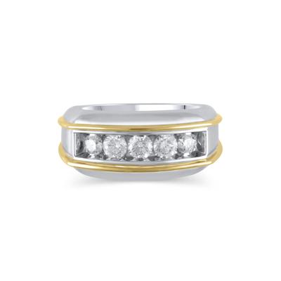 Men's Diamond Five-Stone Ring in 14K Gold