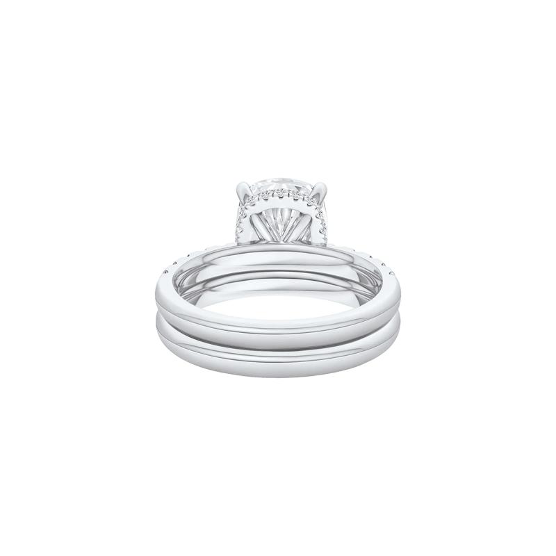 Lab Grown Diamond Elongated Cushion-Cut Bridal Set in 14K White Gold &#40;5 ct. tw.&#41; – Image 4 of 5