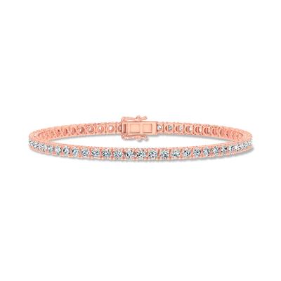 Diamond Tennis Bracelet in 10K Rose Gold, 7" (4 ct. tw.)