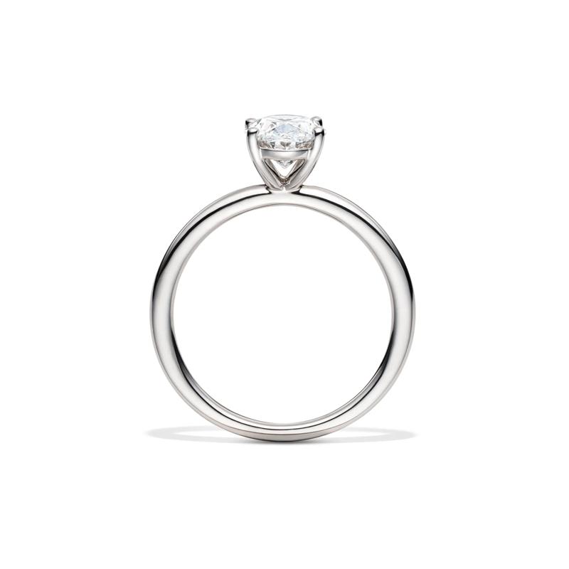 Lab Grown Diamond Solitaire Oval Engagement Ring in 14k White Gold &#40;1 1/2 ct.&#41; – Image 2 of 4