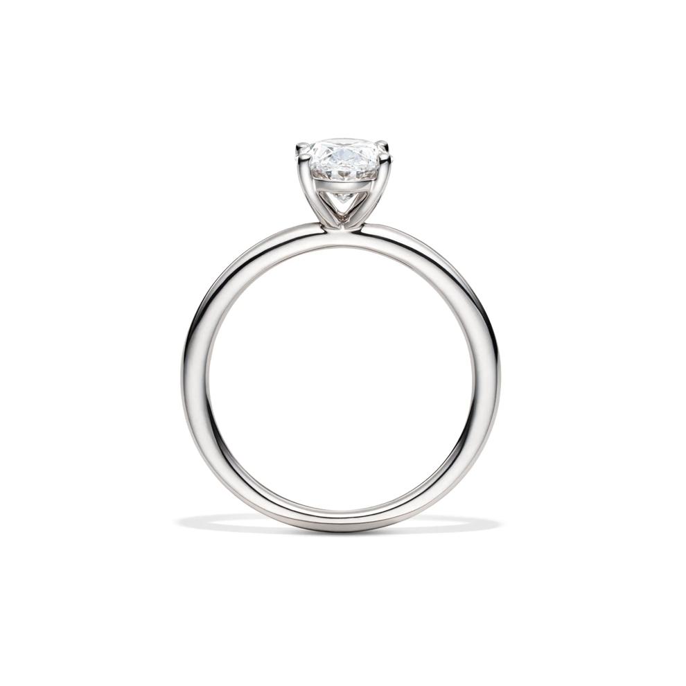 Lab Grown Diamond Oval Solitaire Engagement Ring in 14K White Gold (2 ct.) – Image 6 of 18