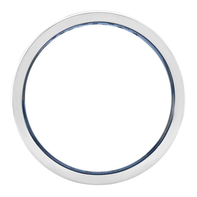 Men&#39;s Band with American Flag Engraving in Cobalt Chrome, 8MM – Image 2 of 3