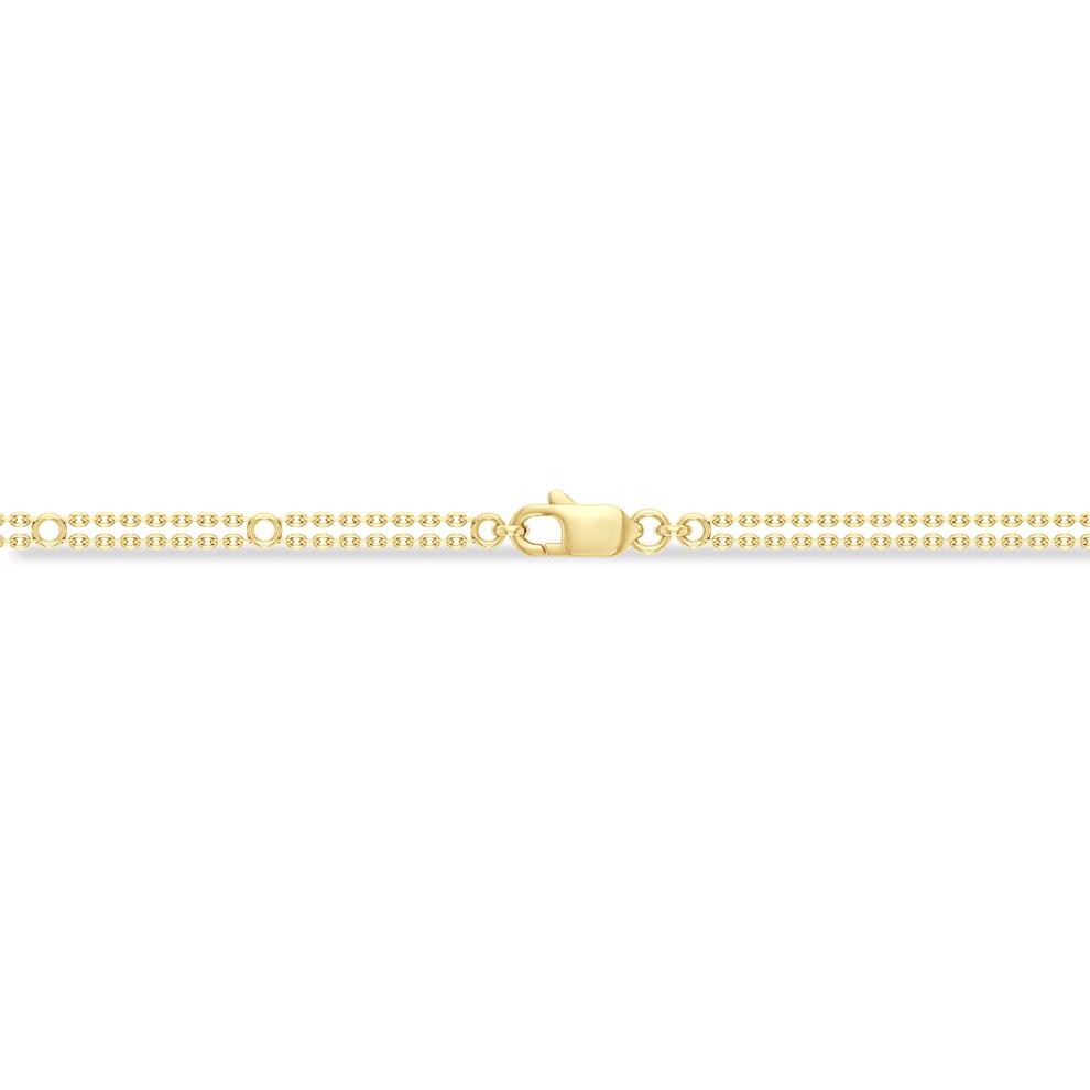 Lab Grown Diamond Bar Chain Bracelet in 10K Yellow Gold (1/4 ct. tw.) – Image 3 of 3