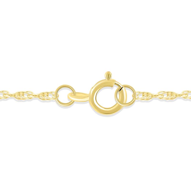 Diamond Accent Cross Coin Pendant in 10K Yellow Gold – Image 3 of 3