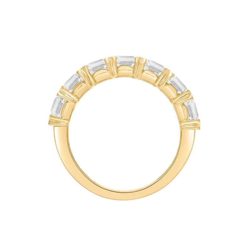 Lab Grown Diamond Radiant Anniversary Band in 14K Yellow Gold (5 ct. tw.) – Image 2 of 4