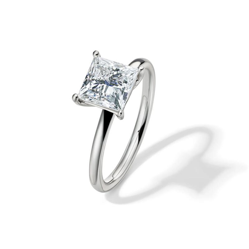 Lab Grown Diamond Princess-Cut Solitaire Engagement Ring in Platinum &#40;2 ct.&#41; – Image 4 of 4