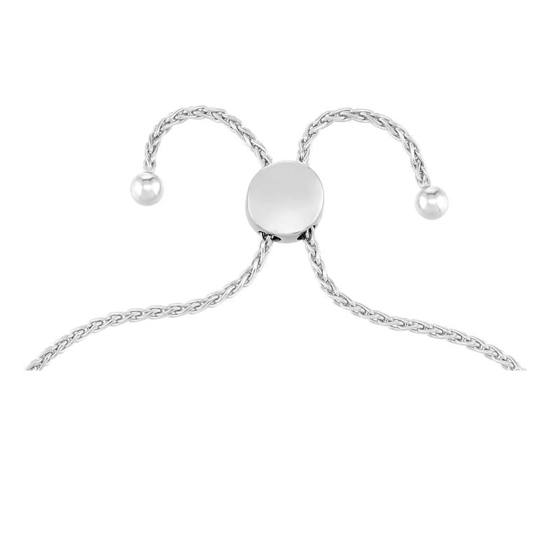 Lab-Created Ruby and Lab-Created White Sapphire Heart Infinity Bolo Bracelet in Sterling Silver – Image 2 of 2