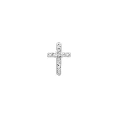 Single Diamond Stud Earring Cross