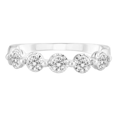 Round Diamond Band in 10K White Gold (1/2 ct. tw.)