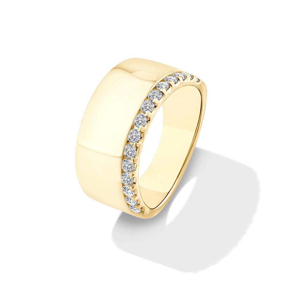 Lab Grown Diamond Single Row Bold Anniversary Band in 10K Yellow Gold (3/8 ct. tw.) – Image 4 of 4