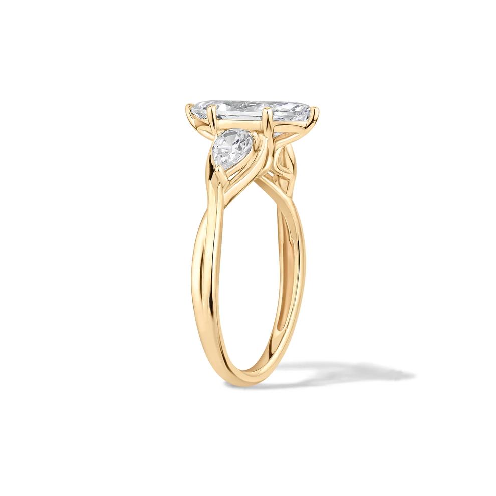 Lab Grown Diamond Marquise Engagement Ring in 14K Yellow Gold (2 ct. tw.) – Image 3 of 4