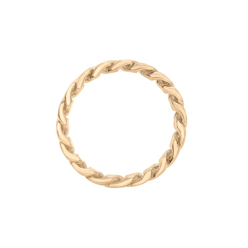 Curb Link Ring in Vermeil – Image 2 of 7