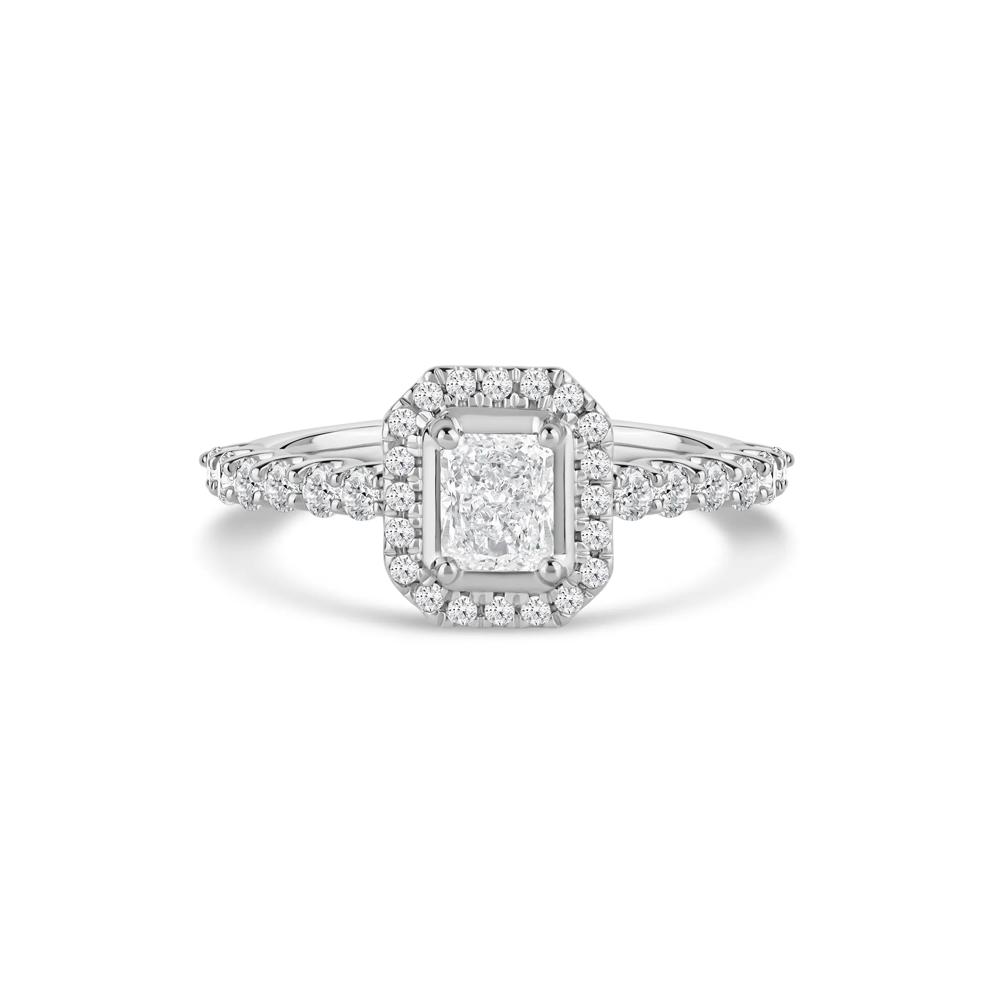 Radiant-Cut Diamond Engagement Ring in 14K White Gold (1 ct. tw.) – Image 1 of 4